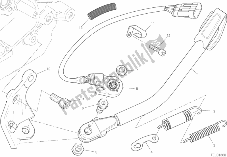 Wszystkie części do Stoisko Ducati Scrambler 1100 PRO USA 2020